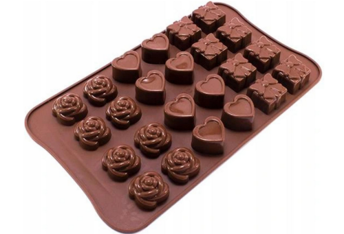 Screenshot 2025-02-12 at 20-40-42 Forma silikonowa PRALINKI Czekoladki Róża Serce Prezent 24 gniazda (5904800112138) • Cena Opinie • Blachy i formy do pieczenia 16547112155 • Allegro.png