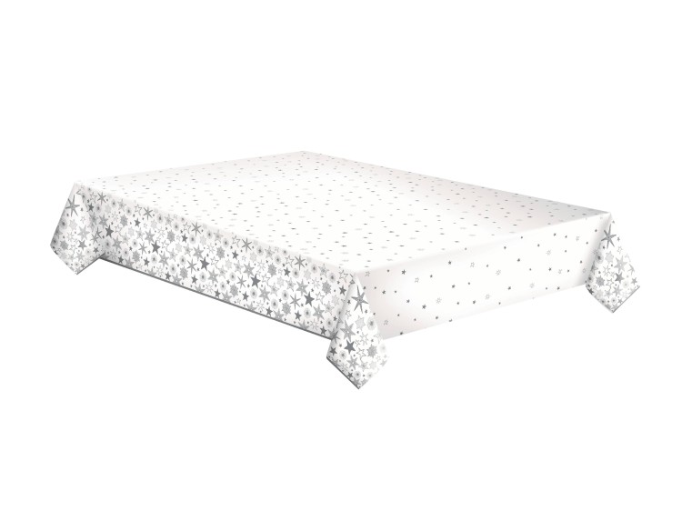 obrus papierowy 120x180 cm gwiazdki srebrne OPAK-OL.jpg
