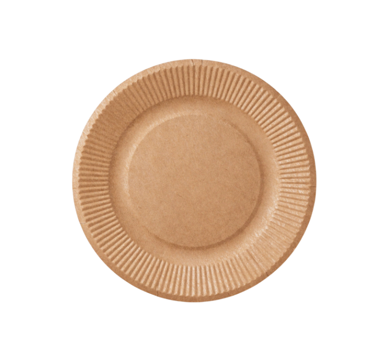 Talerz papierowy Kraft średnica 23 cm - 100 szt..png