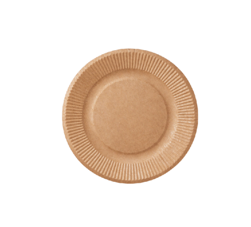 Talerz papierowy Kraft średnica 18 cm - 100 szt..png