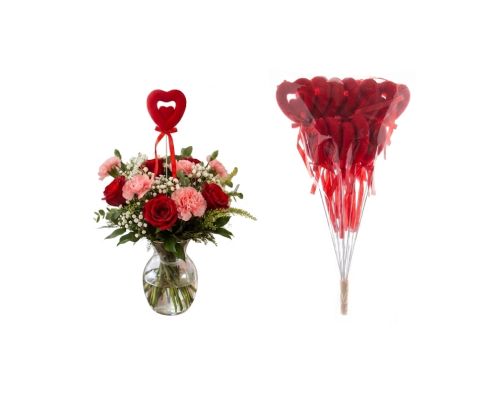 Serce na piku styropianowe flokowane 23x5 cm kpl 12 szt.png