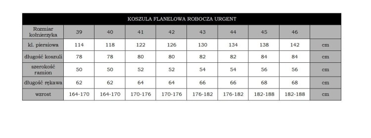 URGENT - KOSZULA FLANELOWA - TABELA ROZMIARÓW.jpg